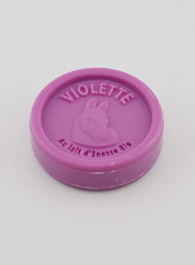 Soap with Organic Donkey Milk and Violets - 25g (pic 3)