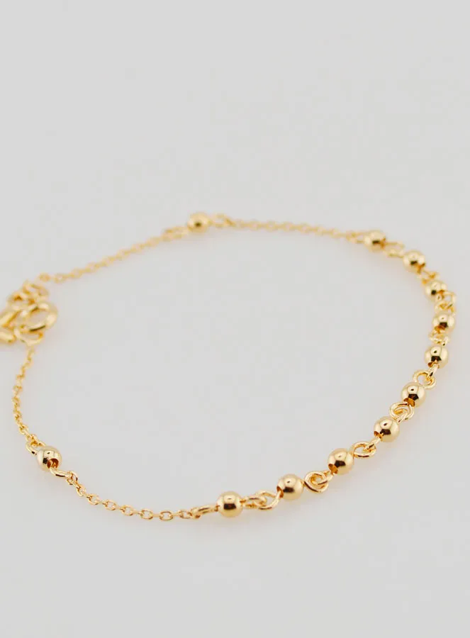 Religious Bracelet with Cross - Gold-Plated (pic 4)