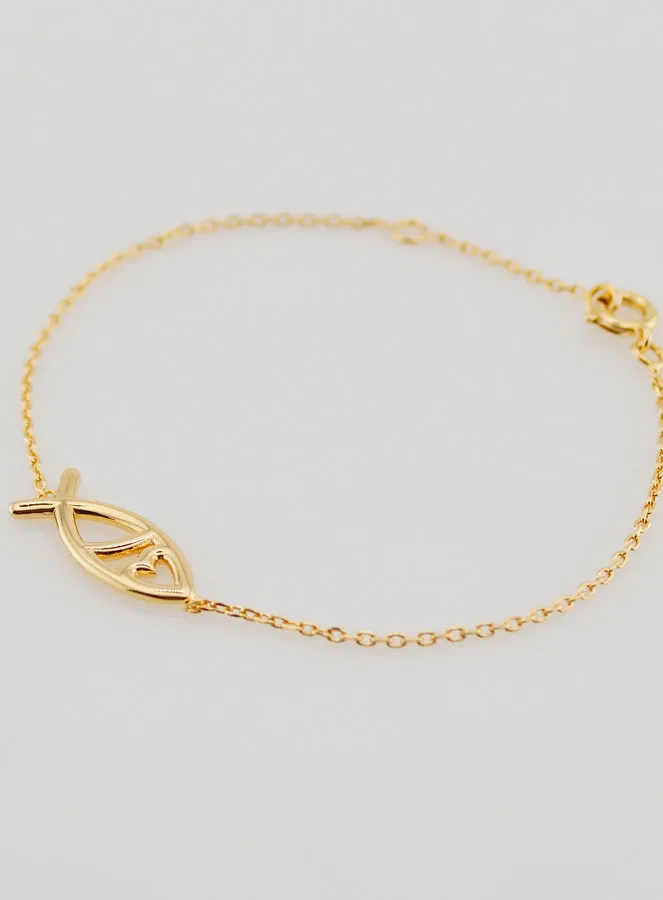 Religious Bracelet Ichtus - Gold-Plated (pic 3)