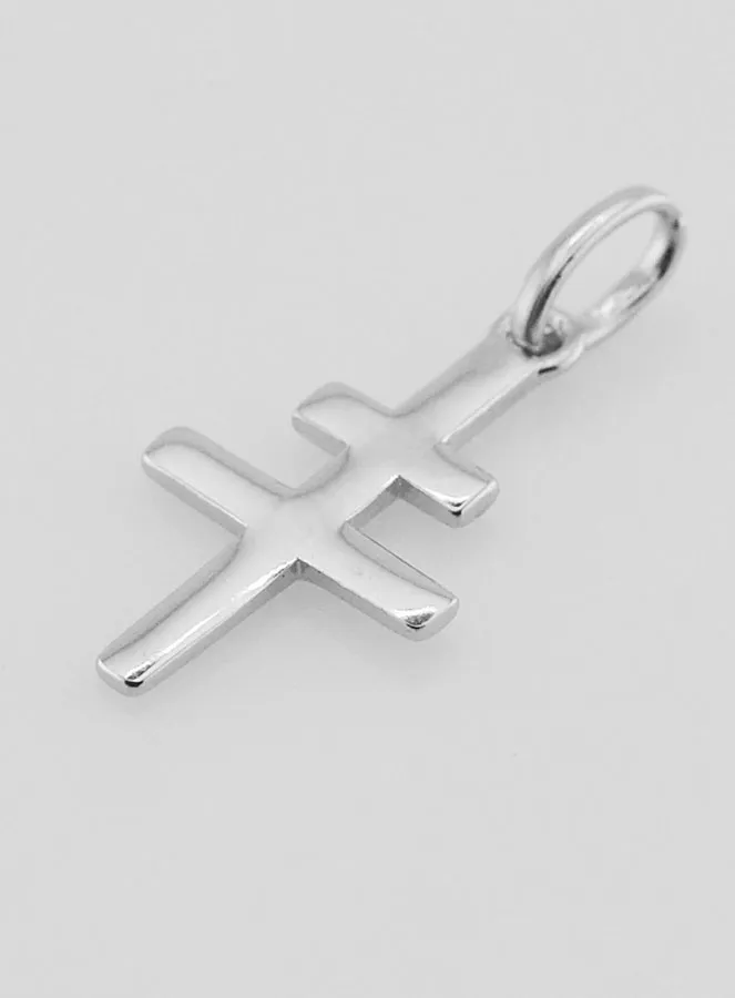 Silver Lorraine Cross Pendant - 18mm (pic 4)