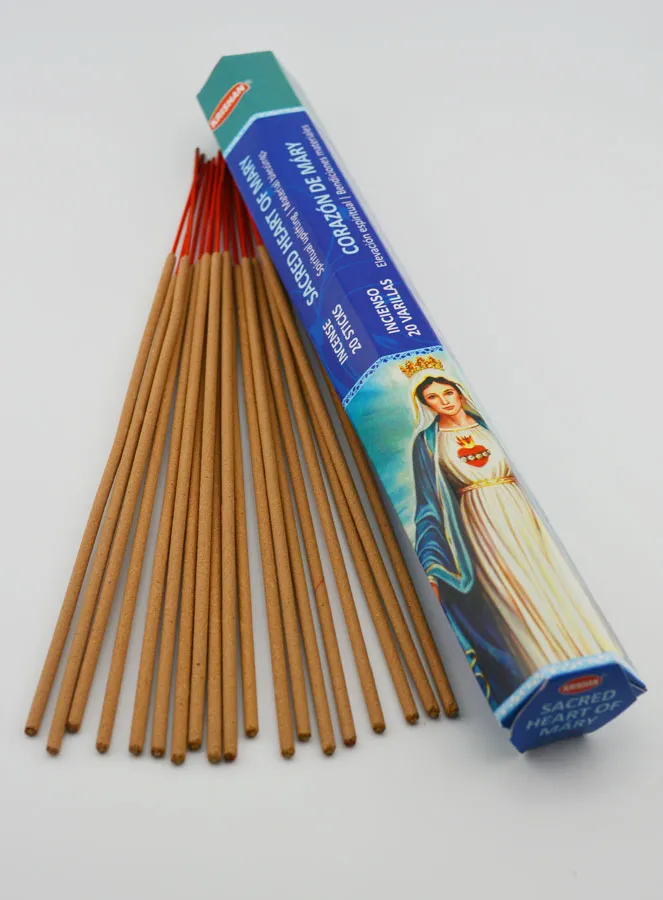 Sacred Heart of Mary Incense - 20 Sticks (pic 2)
