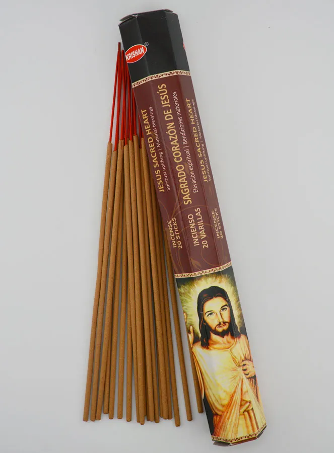 Sacred Heart of Jesus Incense - 20 Sticks (pic 1)