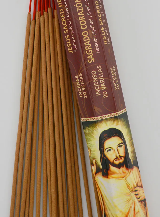 Sacred Heart of Jesus Incense - 20 Sticks (pic 3)