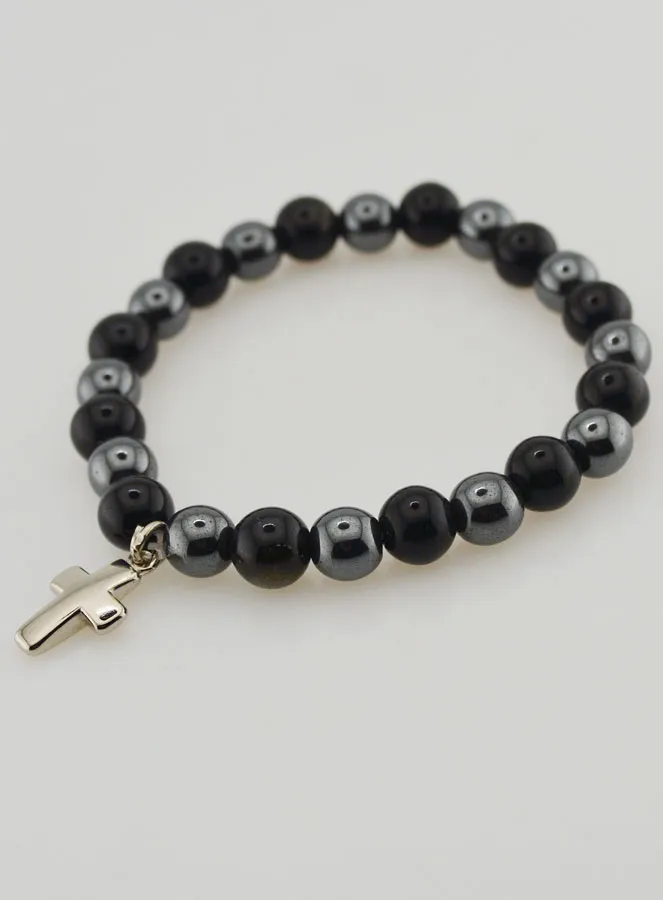 Gemstone Bracelet - Hematite and Golden Obsidian (pic 3)