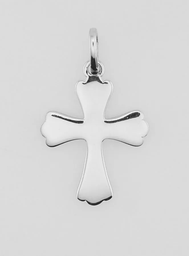 Cross Pendant Silver - 20mm (pic 1)