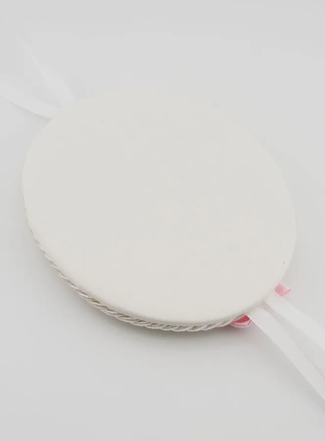 Christening Gift Girl - Leather Cradle Medal Holy Family (pic 4)