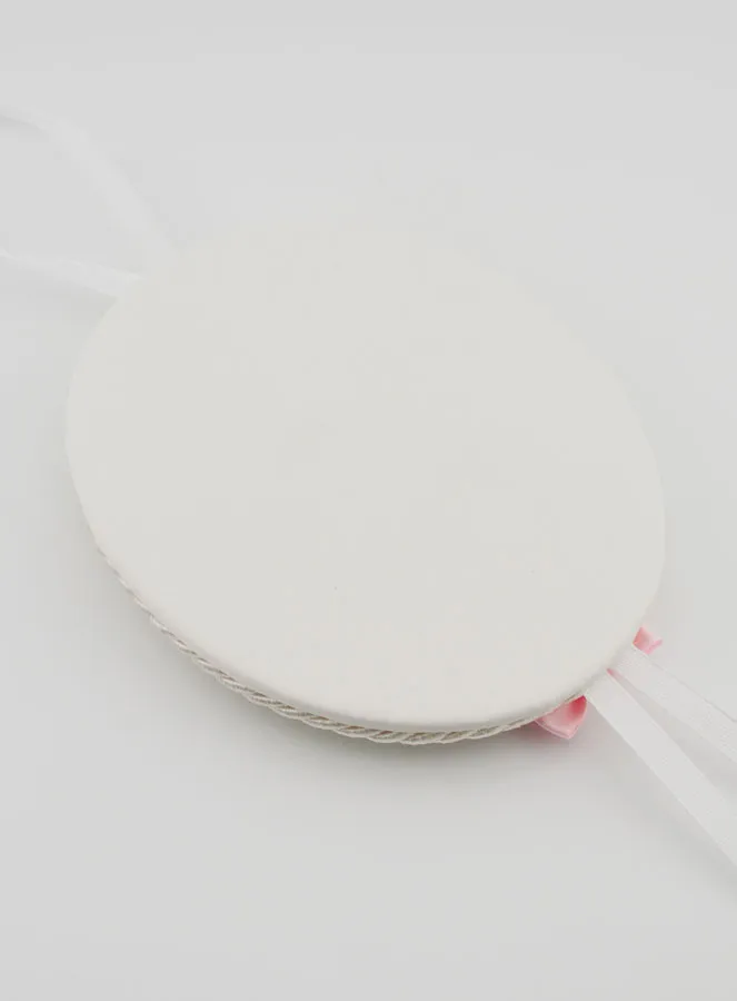 Christening Gift Girl - Leather Cradle Medal Virgin and Child (pic 4)