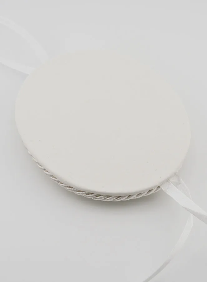 Christening Gift for Boys - Leather Cradle Medal Angel Lantern (pic 4)