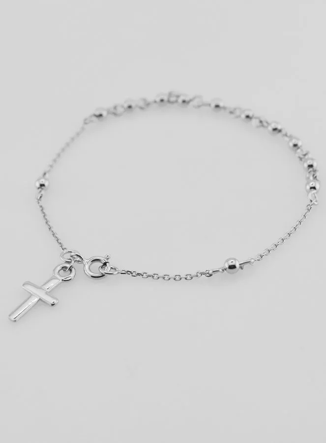 Religious Bracelet with Cross - 925 Silver (pic 3)