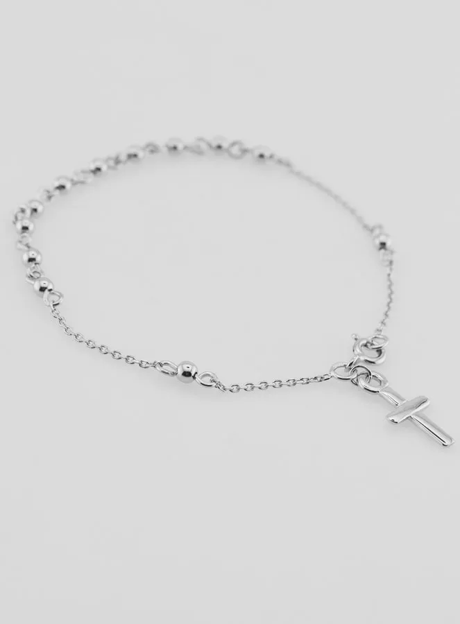Religious Bracelet with Cross - 925 Silver (pic 4)