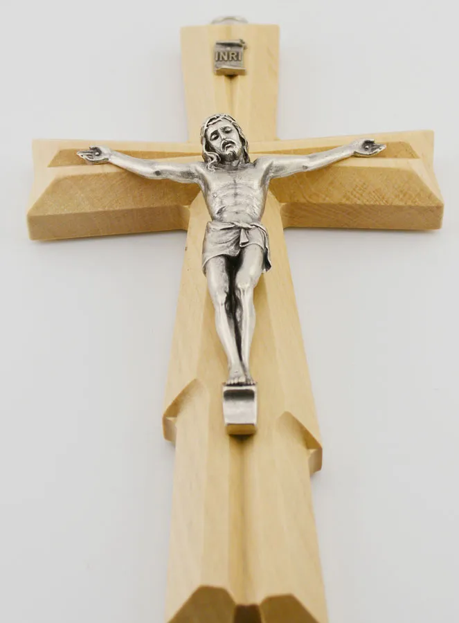 Hanging Crucifix Light Wood - 20cm (pic 2)