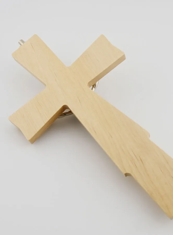 Hanging Crucifix Light Wood - 20cm (pic 4)