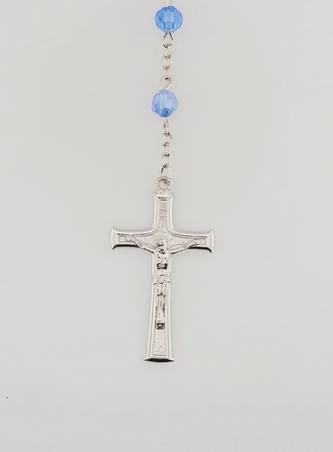 Miraculous Medal  Rosary - Blue (pic 3)