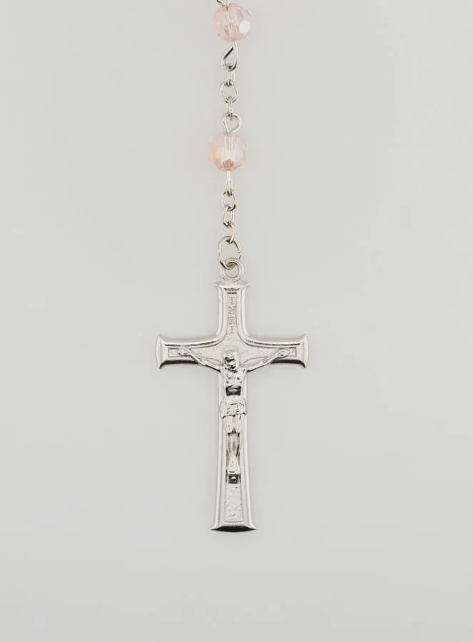 Miraculous Medal  Rosary - Pink (pic 3)