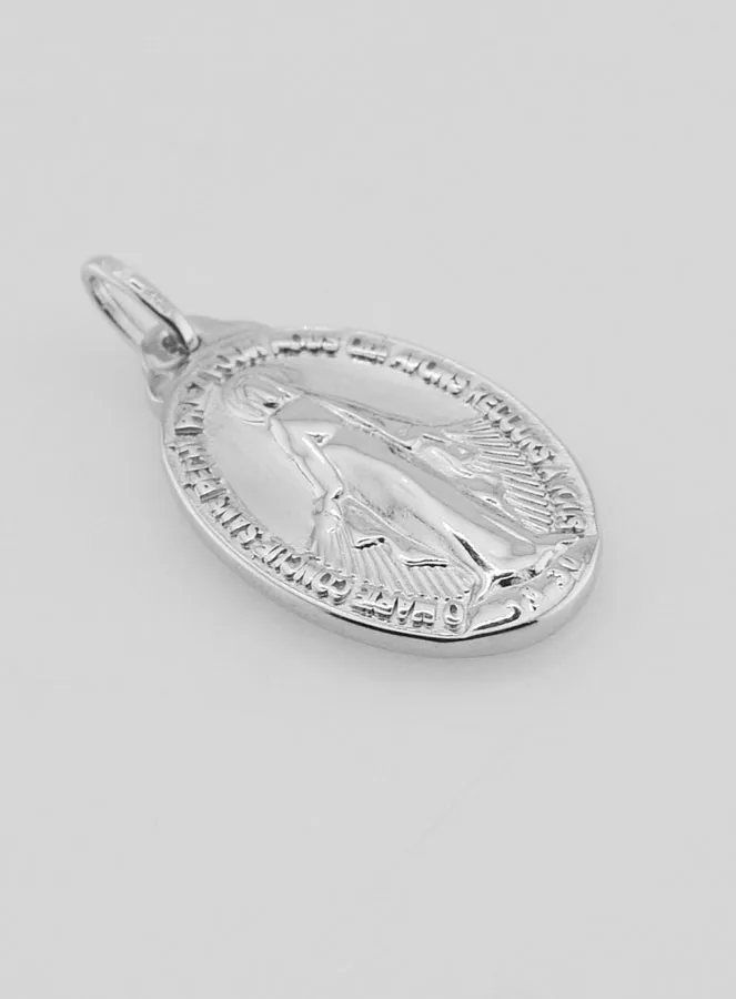 Silver Miraculous Medal - 23mm (pic 3)