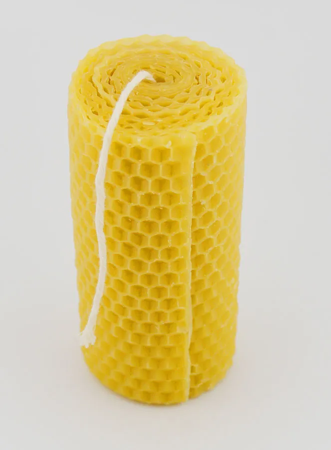 Tabletop Candle Beeswax - 10cm (pic 2)