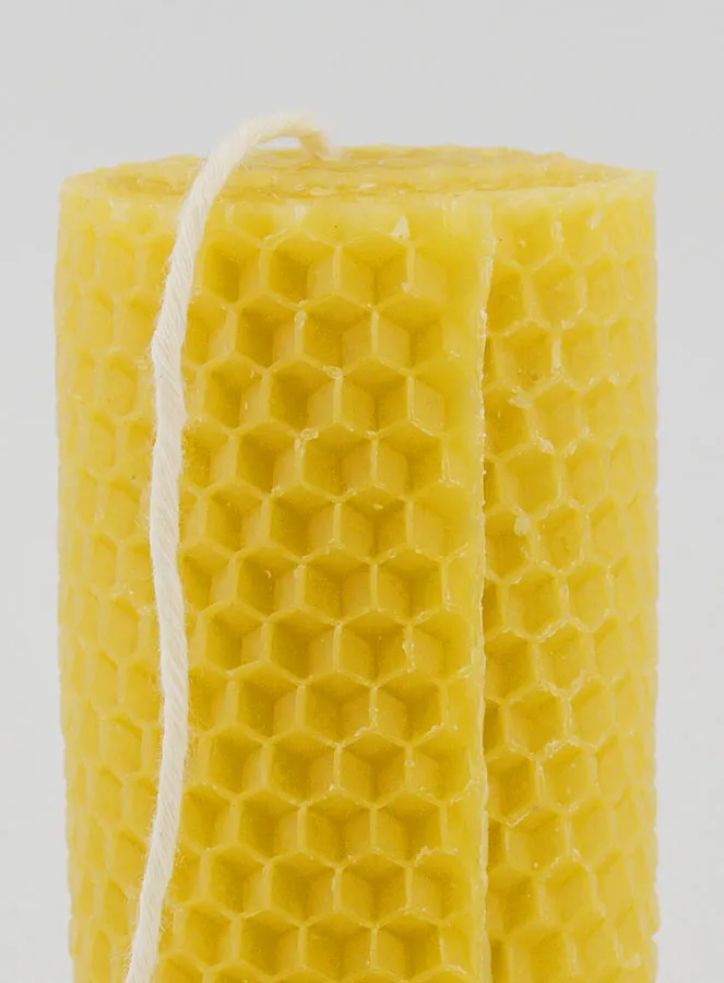 Tabletop Candle Beeswax - 10cm (pic 3)