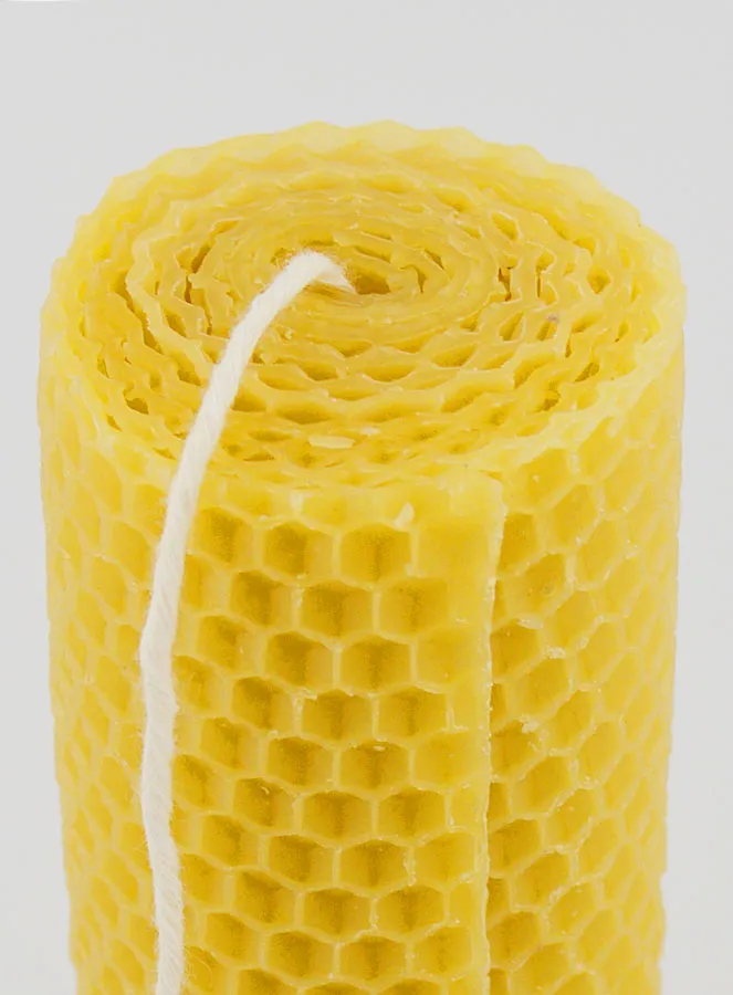 Tabletop Candle Beeswax - 10cm (pic 4)