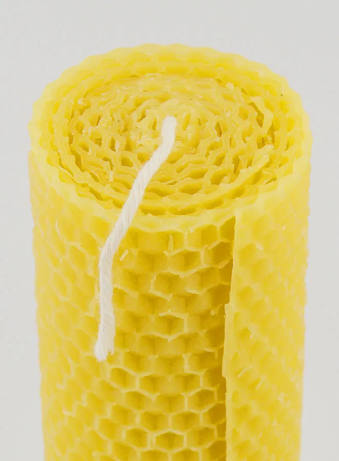 Natural Honeycomb Beeswax Candle - 15 cm (pic 4)