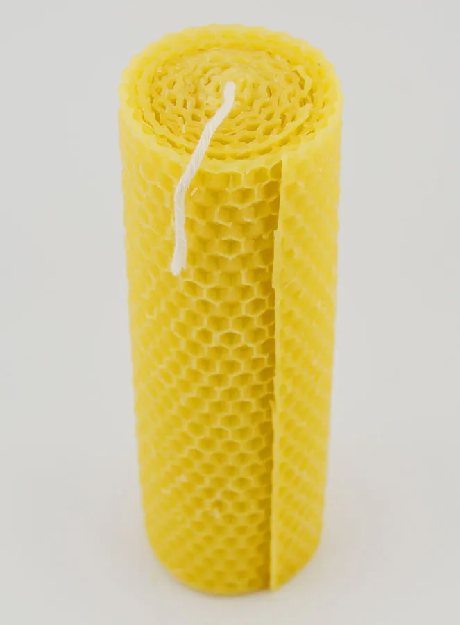 Tabletop Candle Beeswax - 15cm (pic 2)