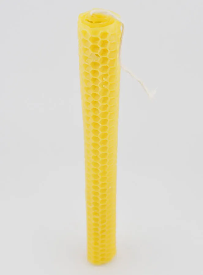 Natural Honeycomb Beeswax Candle - 20 cm (pic 1)