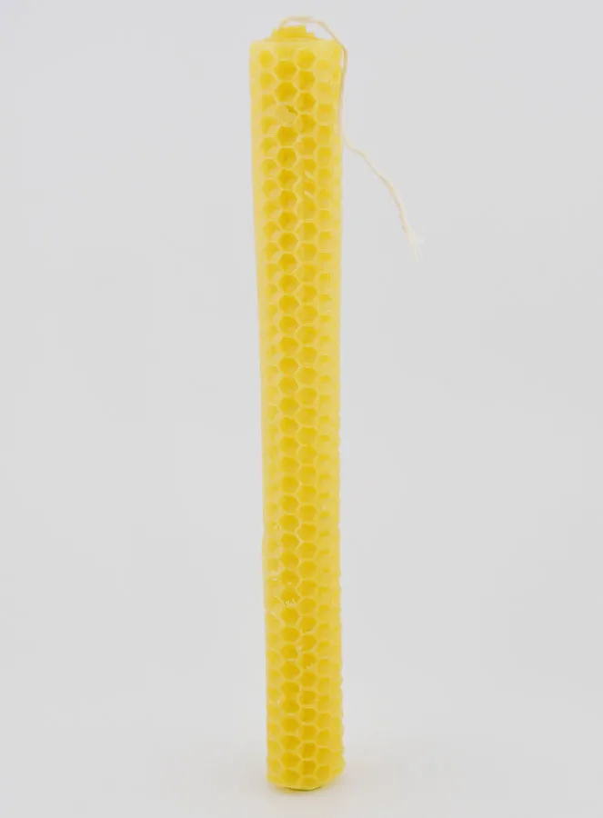 Natural Honeycomb Beeswax Candle - 20 cm (pic 2)