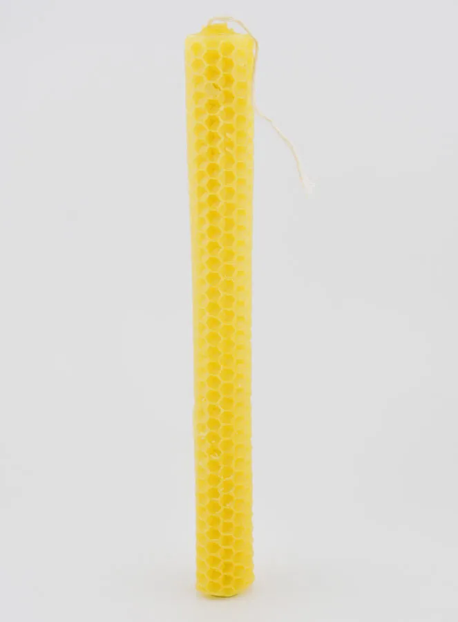 Tabletop Candle Beeswax - 20 cm (pic 1)