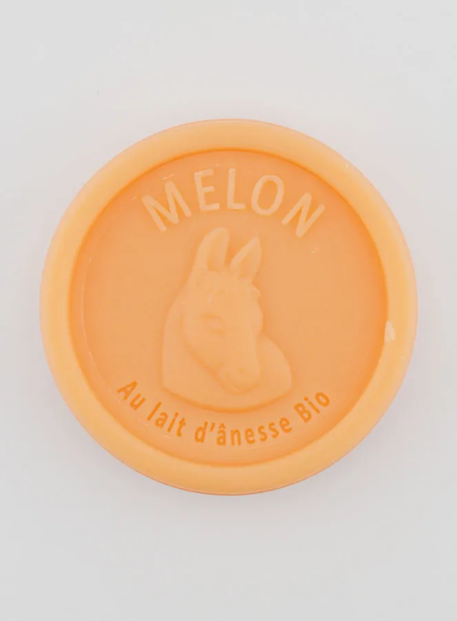 Organic Donkey Milk and Melon Soap - 100g (pic 1)