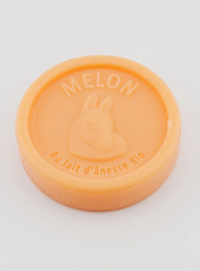 Organic Donkey Milk and Melon Soap - 100g (pic 3)