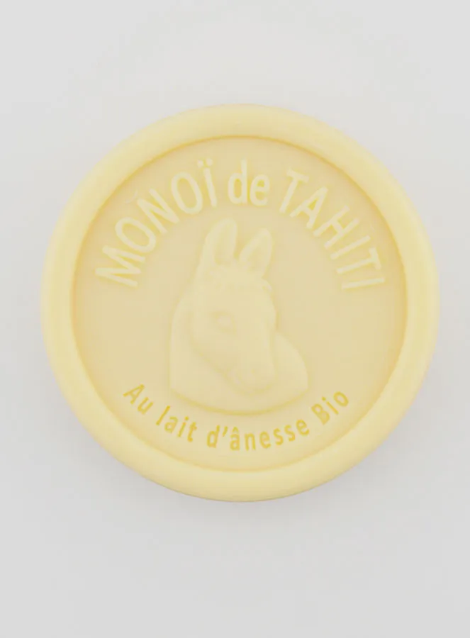 Organic Donkey Milk and Monoï Soap - 100g (pic 1)