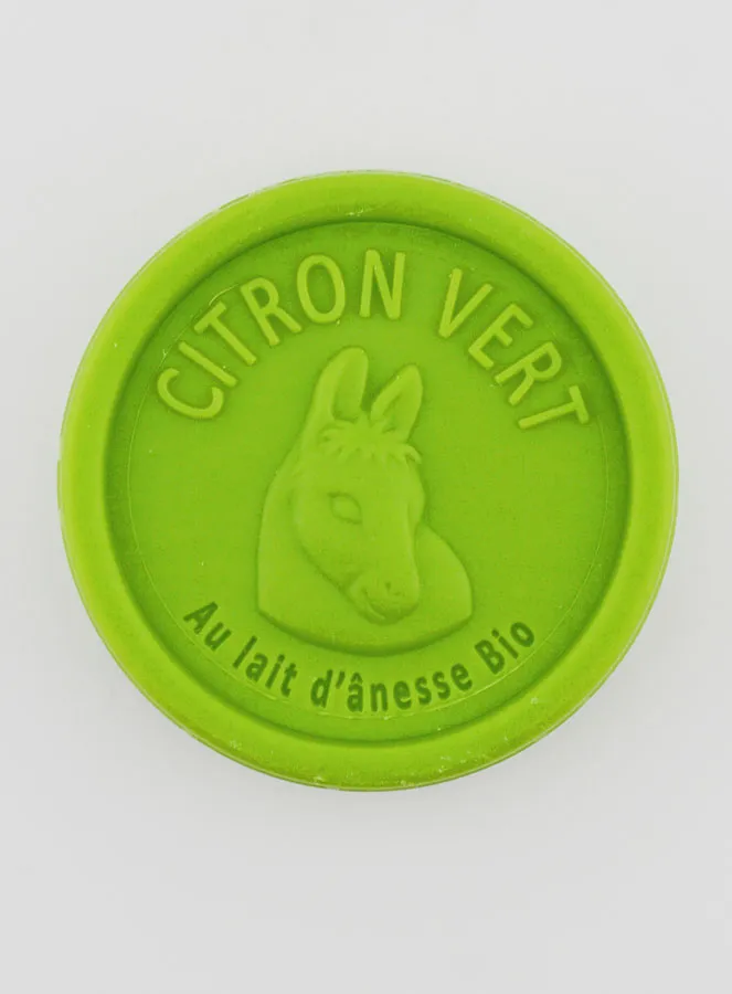 Organic Donkey Milk and Lime Soap - 100g (pic 1)