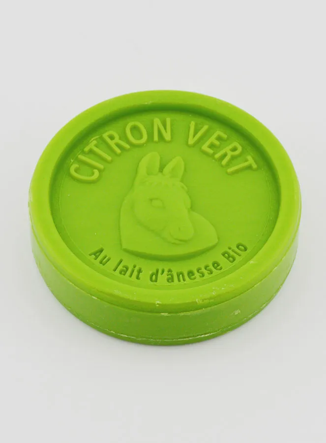 Organic Donkey Milk and Lime Soap - 100g (pic 3)