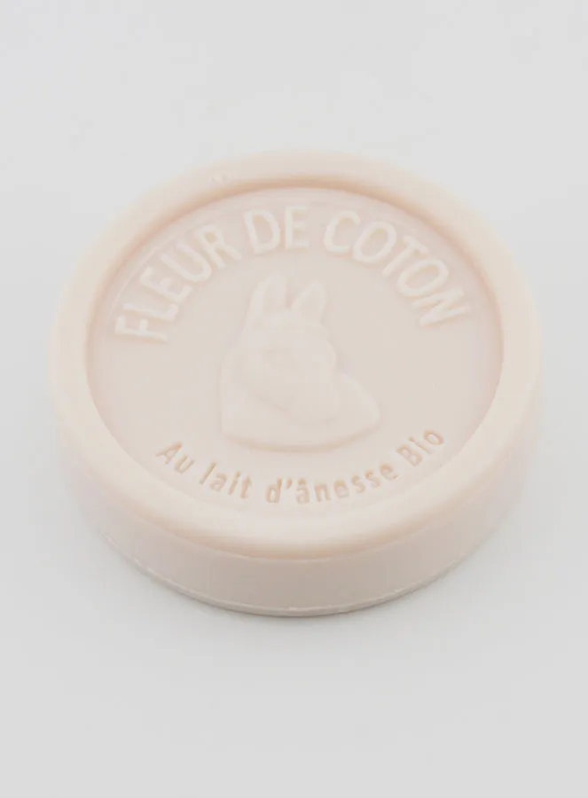 Organic Donkey Milk and Cotton Flower Soap - 100g (pic 3)