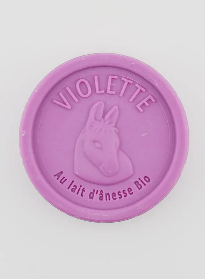 Organic Donkey Milk and Violets Soap - 100g (pic 1)