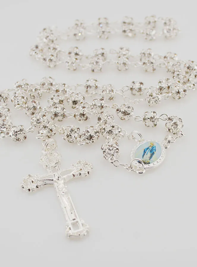 Miraculous Virgin Rosary Strass Beads (pic 2)