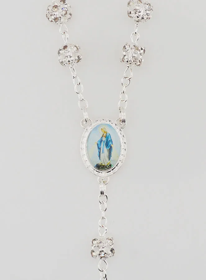 Miraculous Virgin Rosary Strass Beads (pic 4)