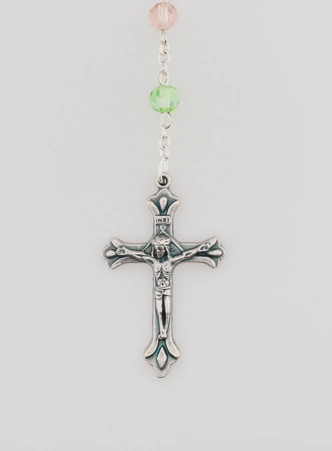 Rosary Miraculous Virgin Multicoloured Beads (pic 3)