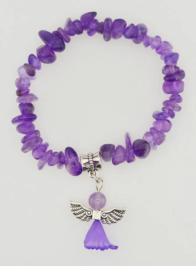 Guardian Angel Child Bracelet - Purple (pic 1)