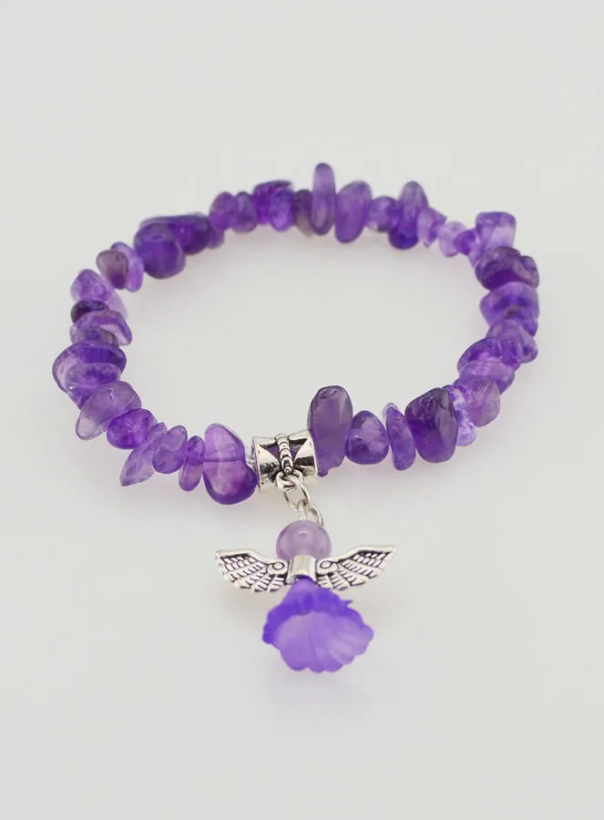 Guardian Angel Child Bracelet - Purple (pic 2)