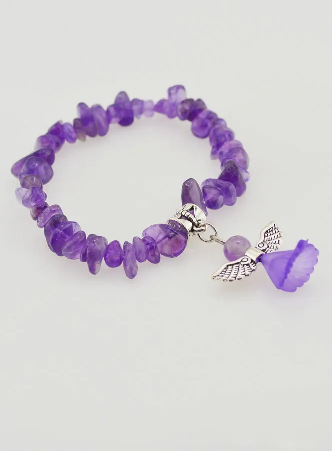 Guardian Angel Child Bracelet - Purple (pic 3)