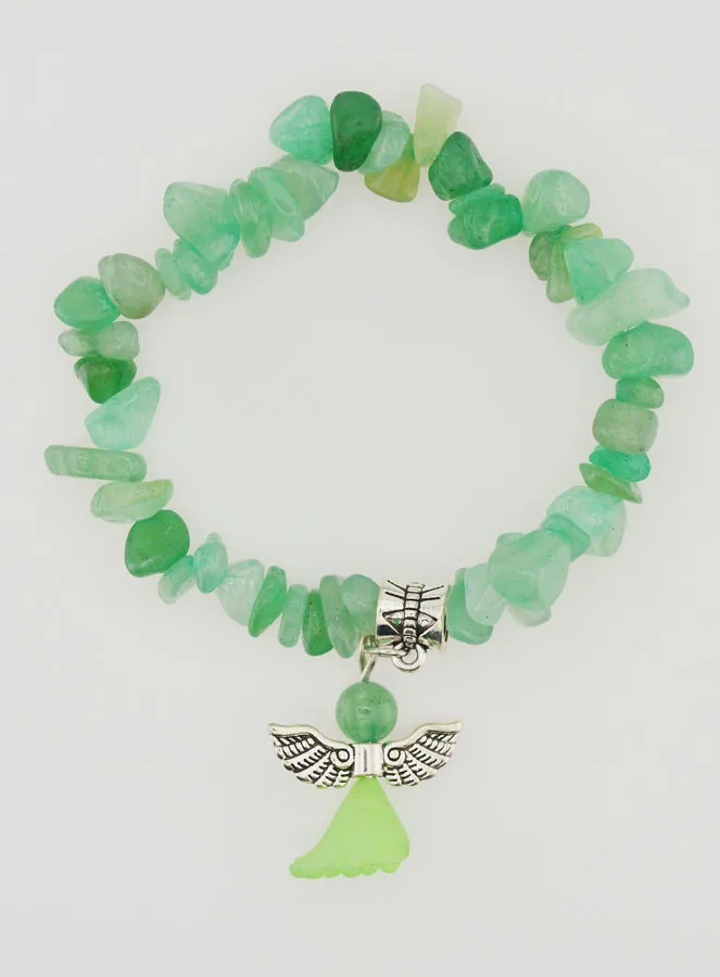 Guardian Angel Child Bracelet - Green (pic 1)