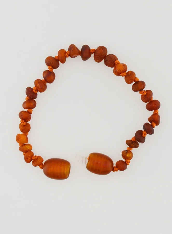 Baby Bracelet in Baltic Amber - Red-Brown (pic 3)