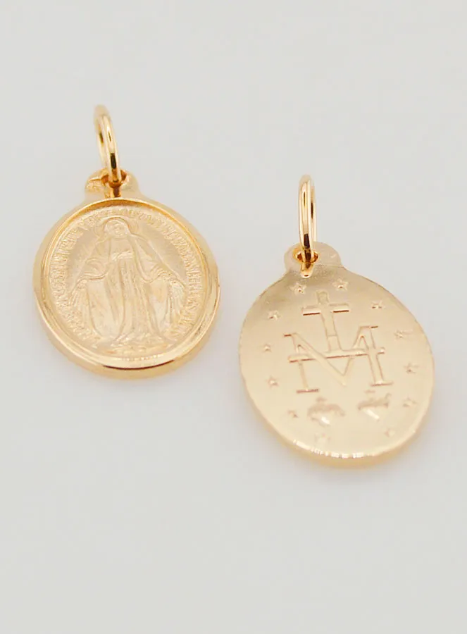 925 Sterling Silver Miraculous Medal - 18mm (pic 2)