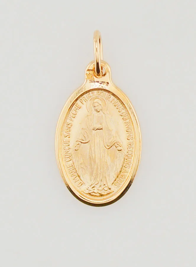 925 Sterling Silver Miraculous Medal - 18mm (pic 3)