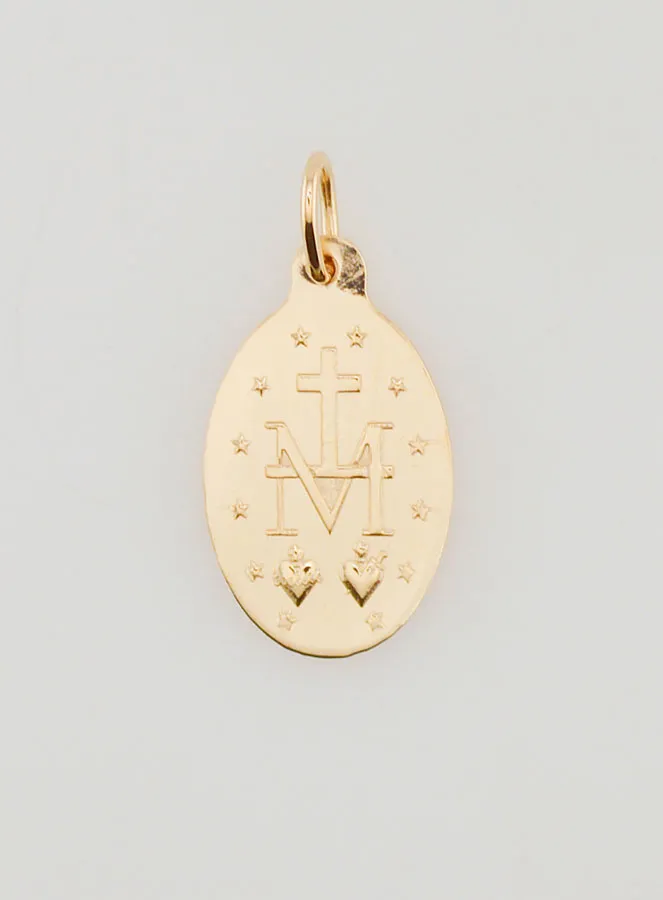 925 Sterling Silver Miraculous Medal - 18mm (pic 4)