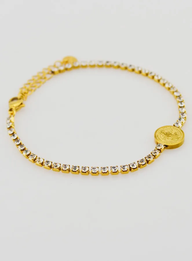 Saint Benedict Bracelet in Golden Stainless Steel (pic 3)