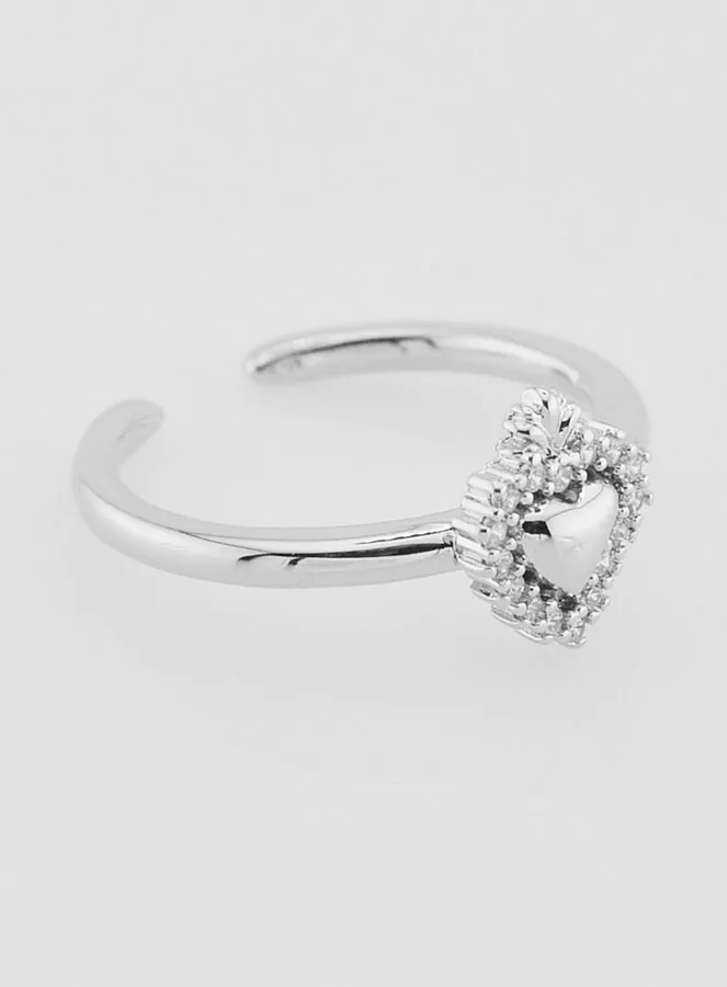 Adjustable Ex Voto Ring Brass with Stones (pic 3)