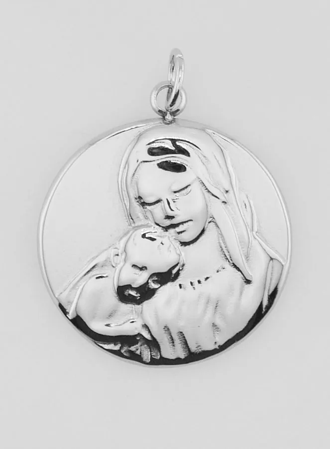 Madonna and Child Medal - 20mm (pic 1)