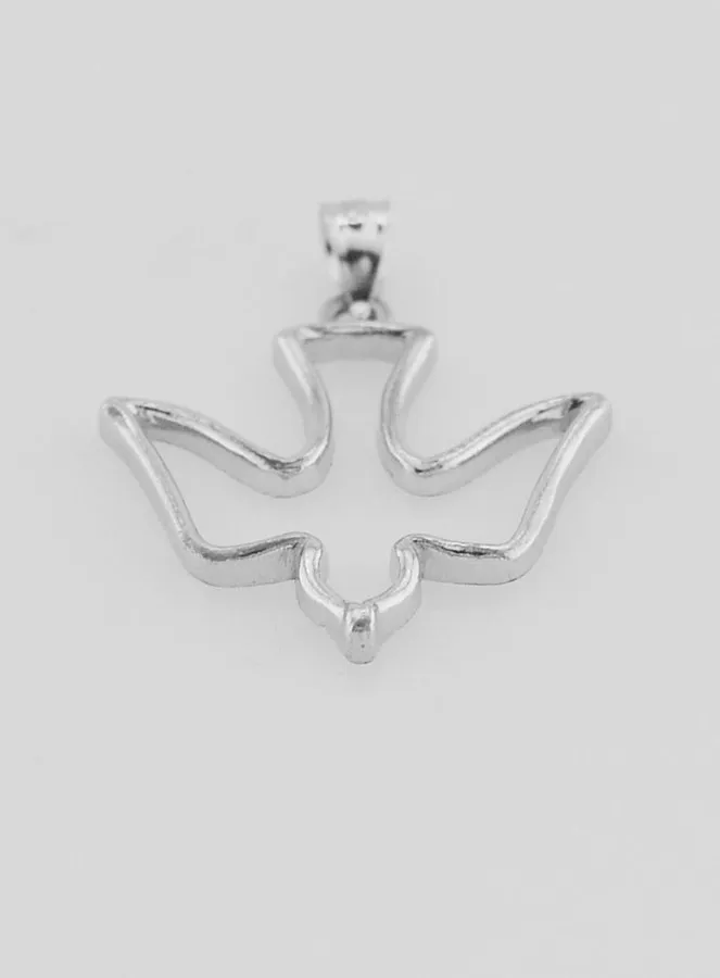Silver Dove of the Holy Spirit Pendant - 18mm (pic 2)