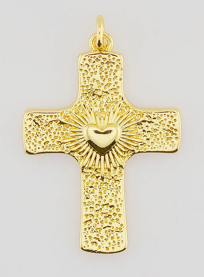 Ex Voto Cross Pendant - 27mm (pic 1)